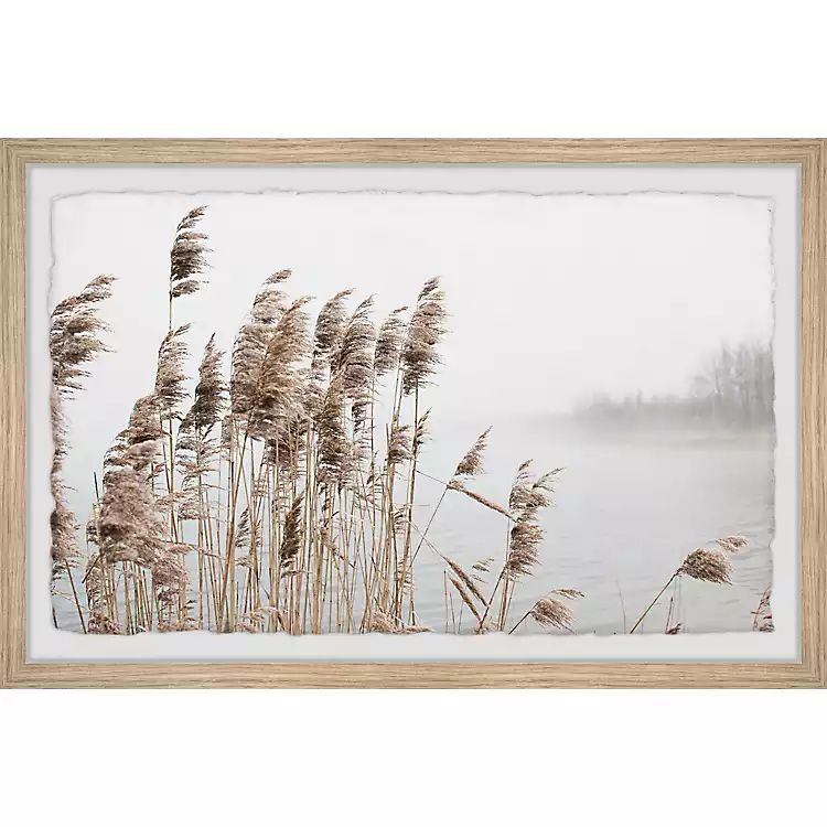 Deckled Lakeside Grass Framed Art Print | Kirkland's Home