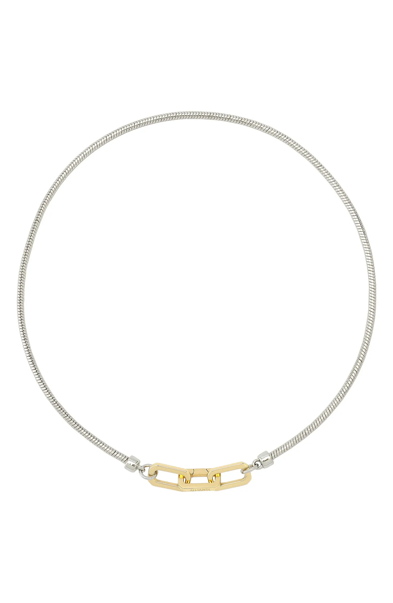 AllSaints Hex Link Snake Chain Collar Necklace | Nordstrom | Nordstrom