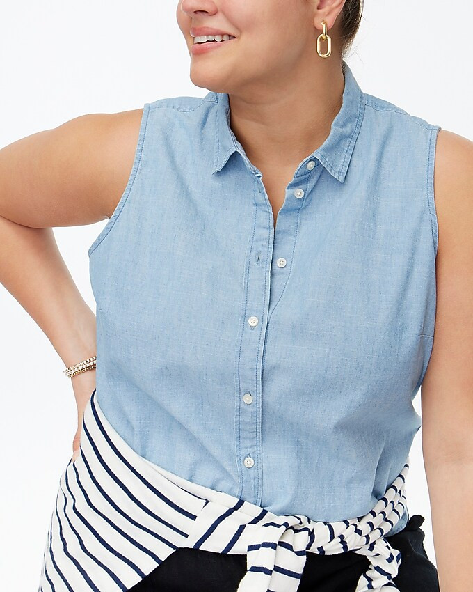 Chambray button-up shirt in signature fit | J.Crew Factory