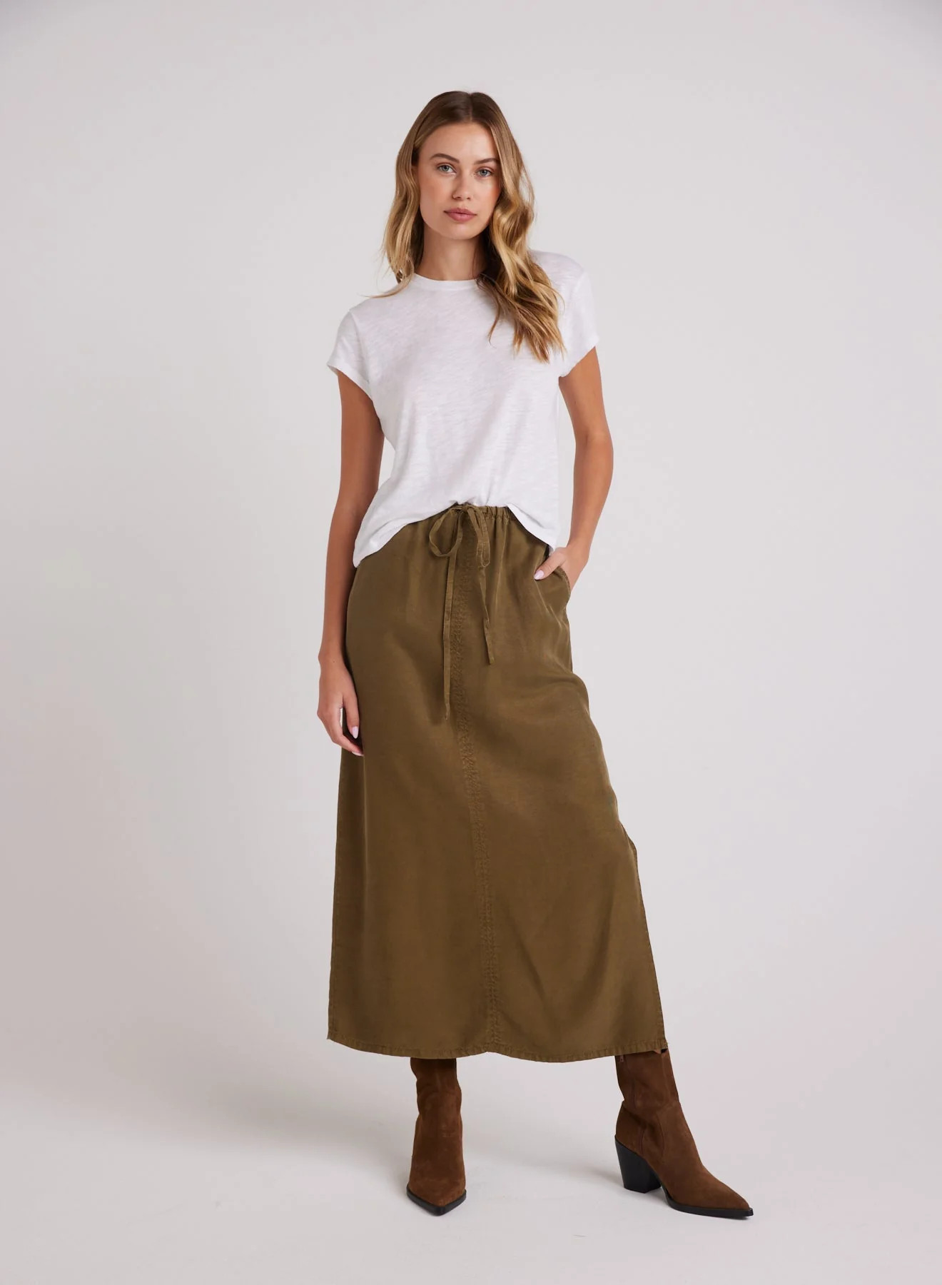 ANA - SIDE SLIT SKIRT BASGR - Bella Dahl | Bella Dahl