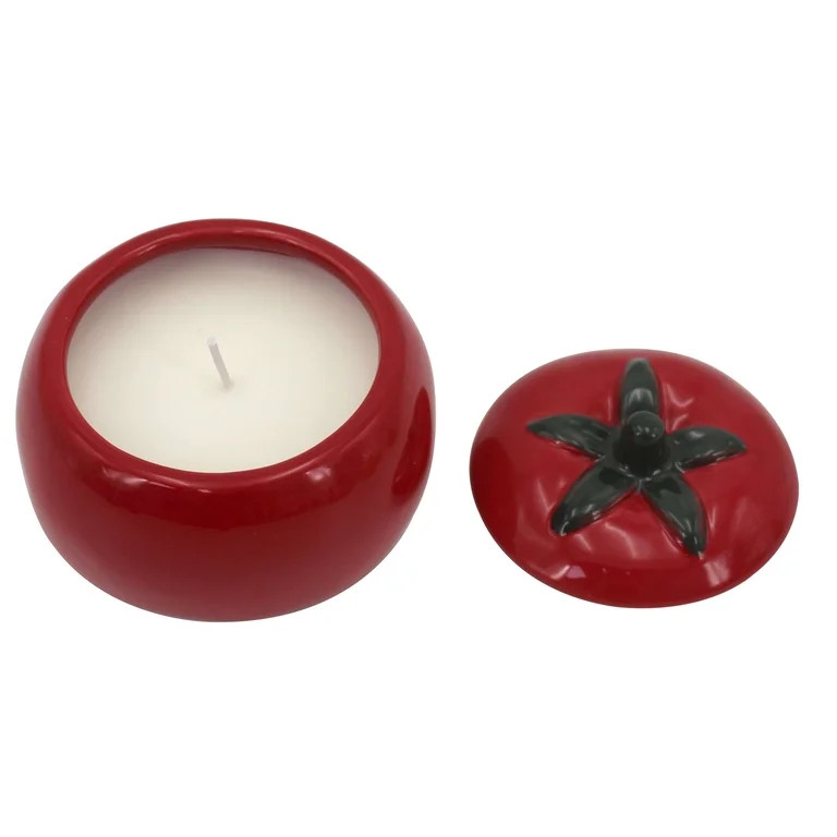 Better Homes & Gardens 1-Wick Ceramic Figural Candle, Tomato and Thyme, 6 oz | Walmart (US)