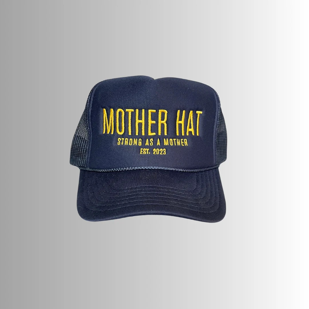 Mother Hat - Embroidered Trucker Hat - Navy | Mother Hats