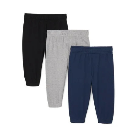 Garanimals Baby Boys French Terry Joggers, 3-Pack, Sizes 0M-24M | Walmart (US)
