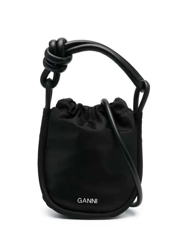 GANNI Small Knot Bucket Bag - Farfetch | Farfetch Global