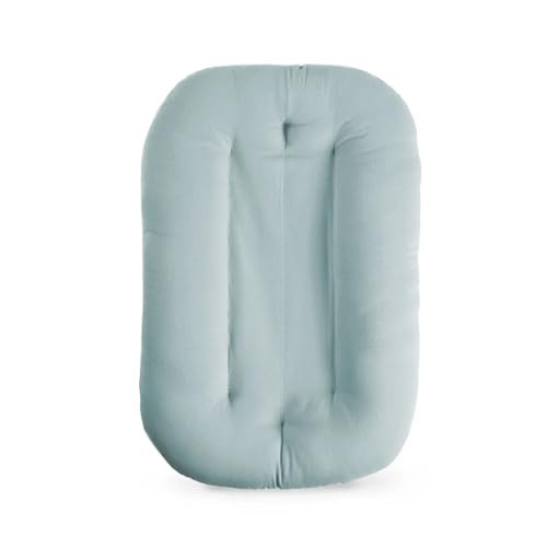 Baby Lounger for Newborn, Bionic Design Baby Lounger, Soft Organic Cotton Breathable Lounger for Infants 0-18 Months (Grayinsh Blue) | Amazon (US)