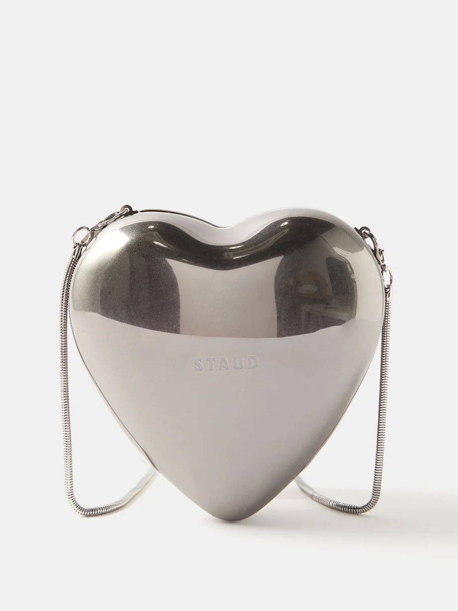 Heart metal clutch bag | Matches (UK)