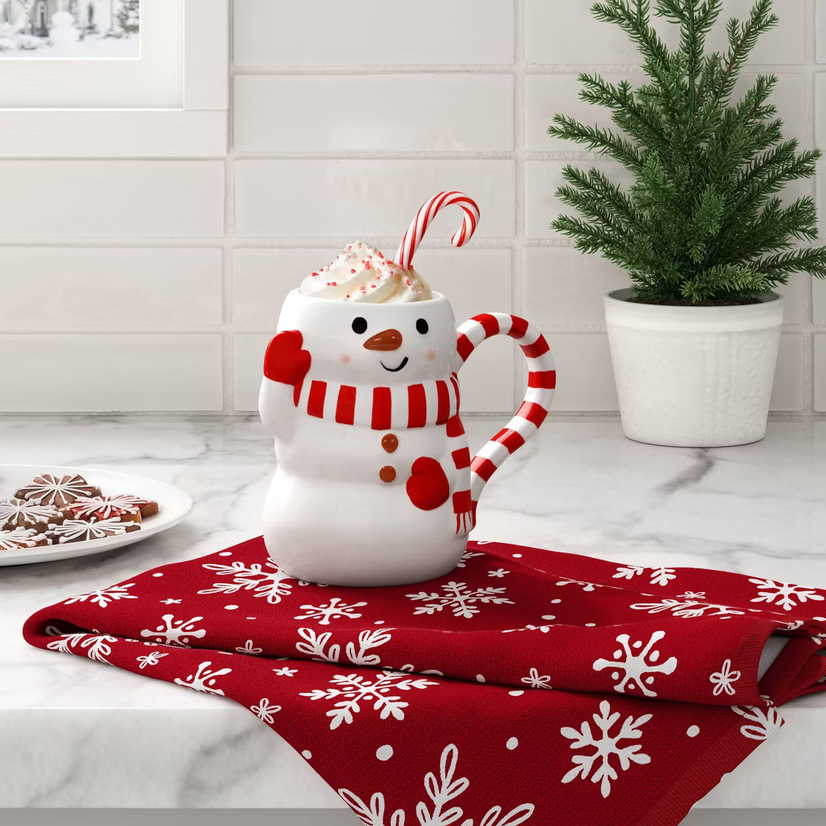 Christmas Snowflake Cotton Kitchen Towel - Wondershop™ | Target