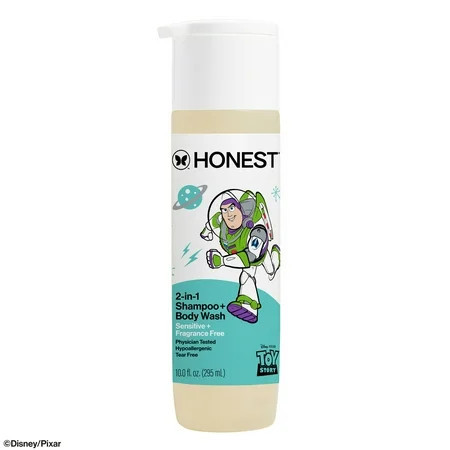 The Honest Company Disney Pixar's Toy Story 2-in-1 Shampoo and Body Wash, Fragrance Free, 10 fl oz | Walmart (US)