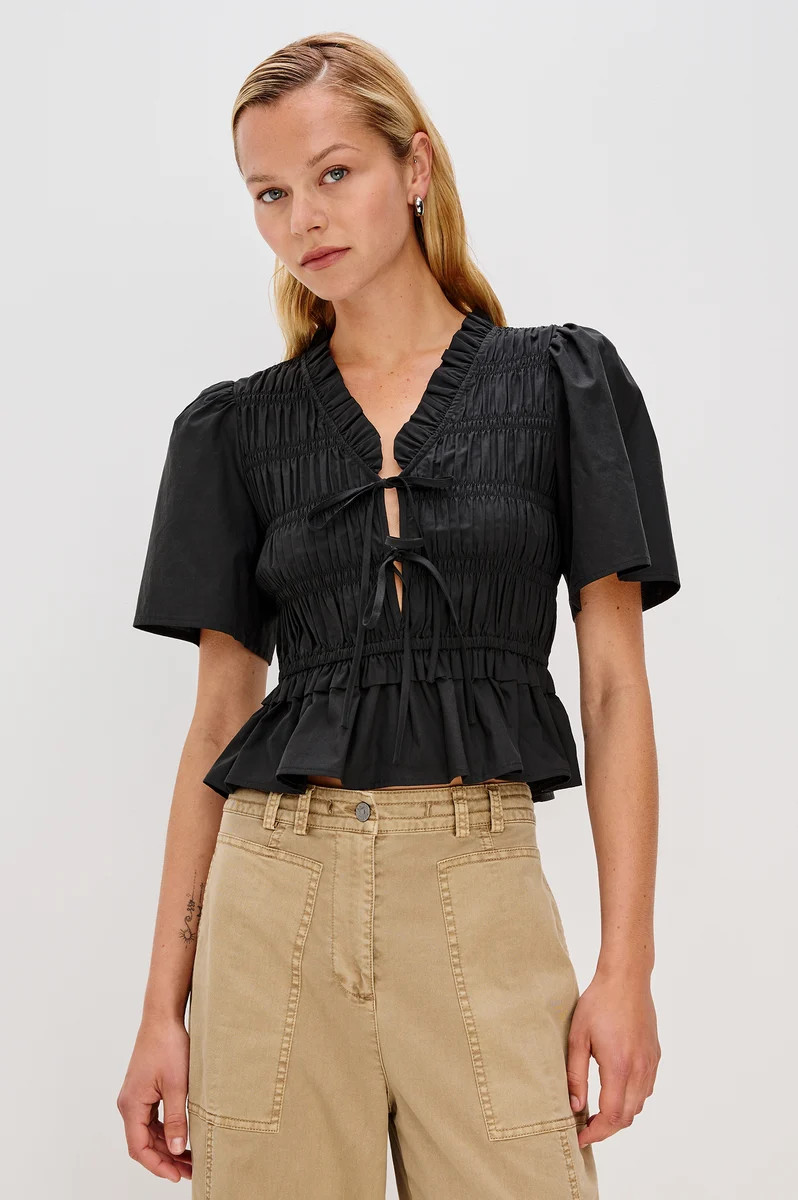 PORTIA TOP - BLACK | Rails