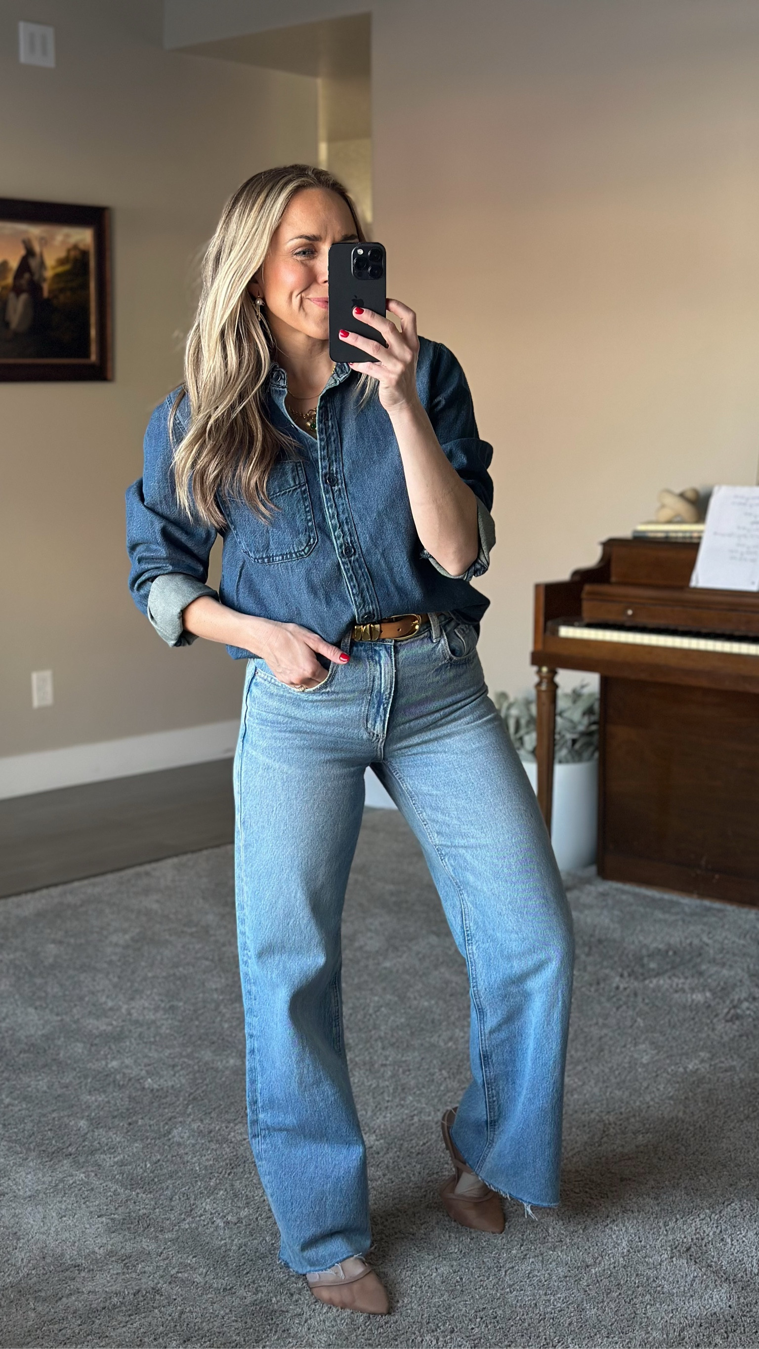 Denim on denim will forever be my love language! This Target button down is soooo good.  True to size.



#LTKStyleTip #LTKSeasonal #LTKFindsUnder50