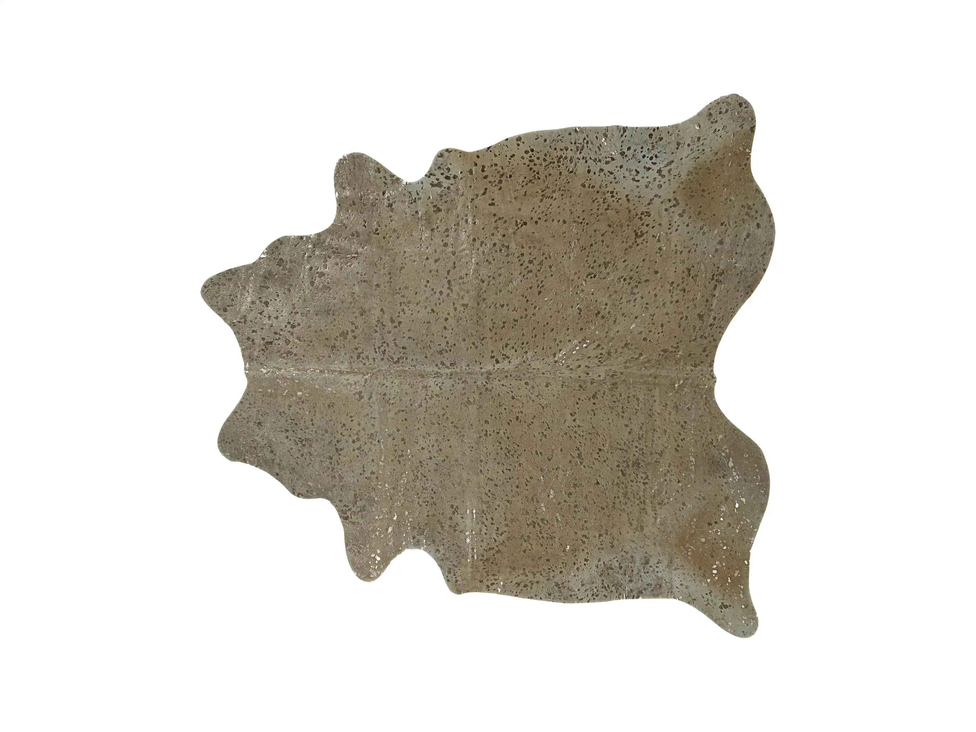 Beige and Gold Hair on Hide Rug | Arhaus