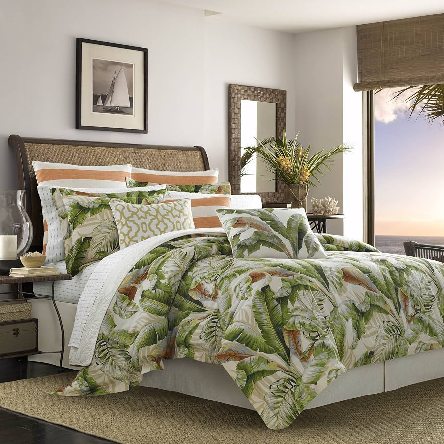 Tommy Bahama - King Duvet Cover Set, Super Soft Cotton Sateen Bedding with a Crisp & Lightweight ... | Amazon (US)