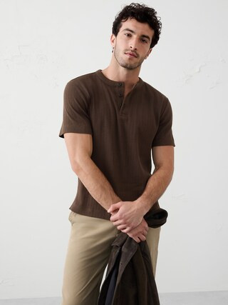 Textured Henley | Banana Republic Factory
