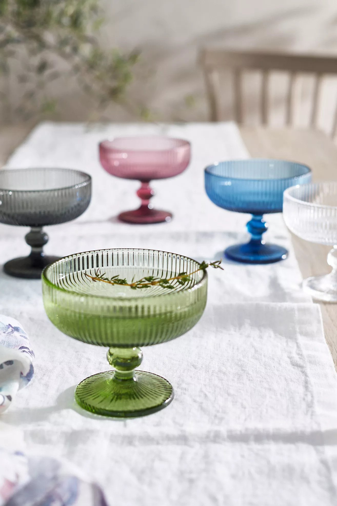 Ridged Glass Coupe | Anthropologie (US)