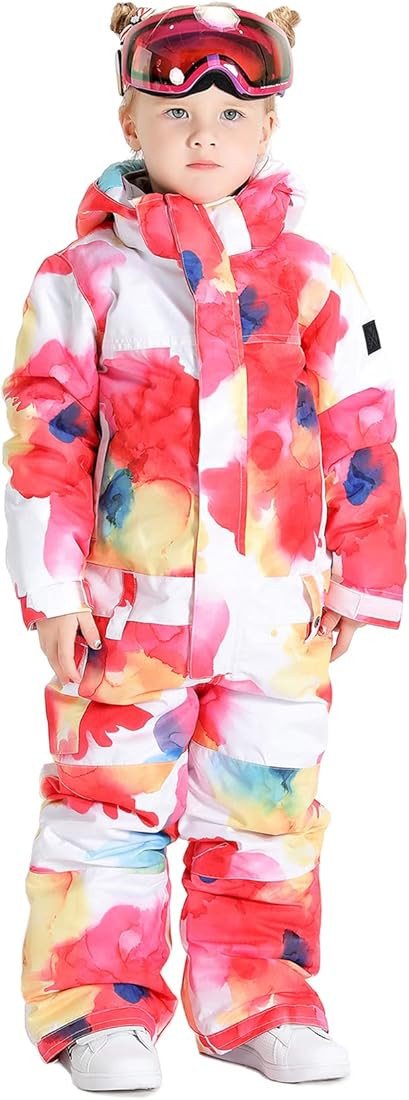 GSOU SNOW Ski Suit Kids Snowsuit One Piece Boys Girls Snowboard Suit Ski Jumpsuits Coveralls Wate... | Amazon (US)