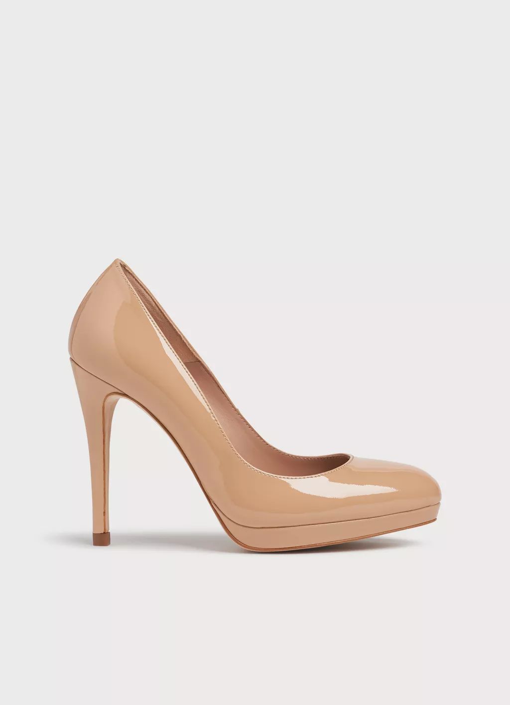 Sledge Beige Patent Platform Courts | L.K. Bennett (UK)