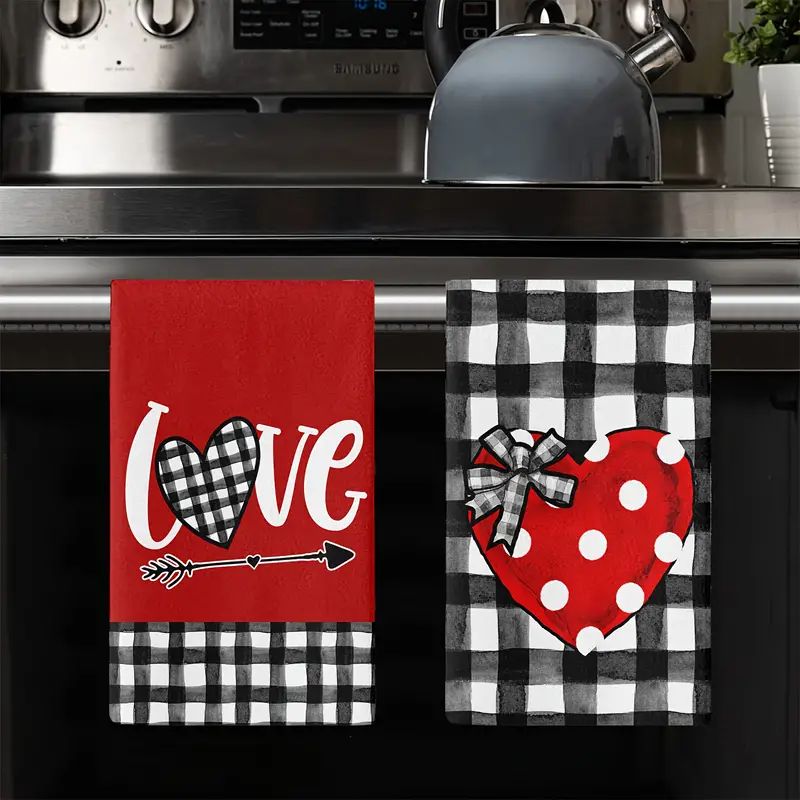 Valentine's Day Kitchen Towels Soft Absorbent Fingertip - Temu | Temu Affiliate Program