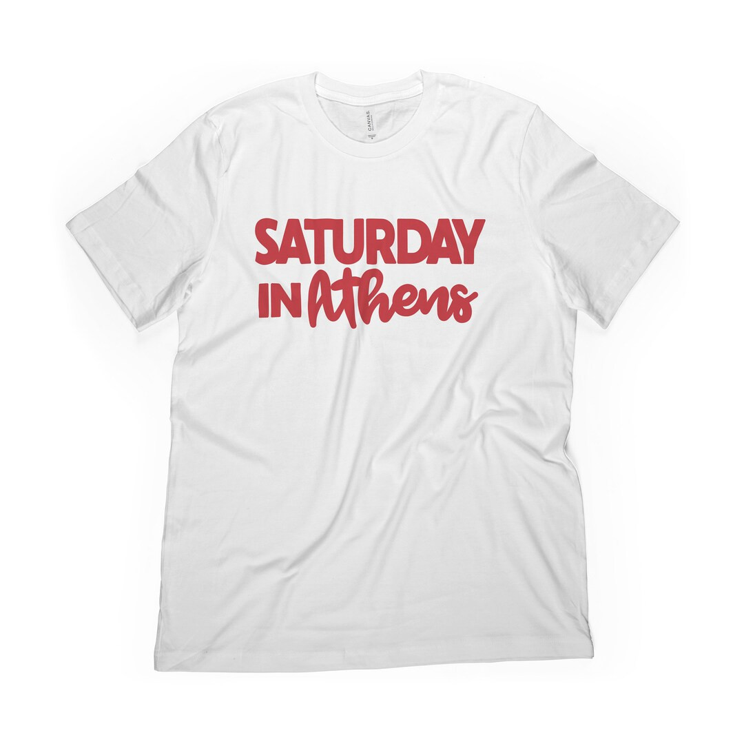 Saturday in Athens Shirt Women's Football Tee Athens - Etsy | Etsy (US)