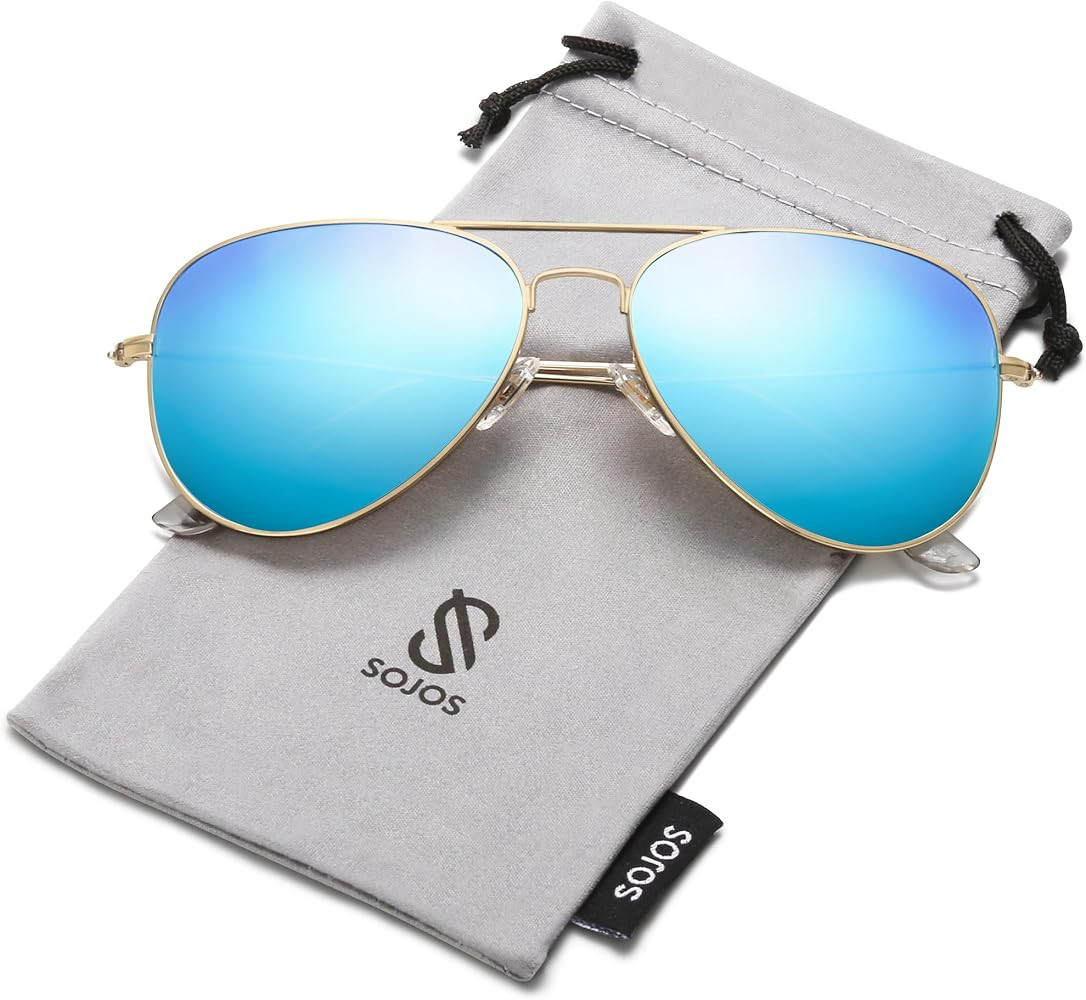 SOJOS Polarized Aviator Sunglasses for Men Women Classic Vintage Sunnies | Amazon (US)