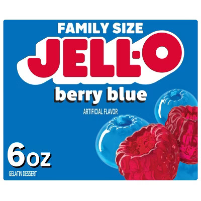 JELL-O Blueberry Gelatin Dessert Mix - 6oz | Target
