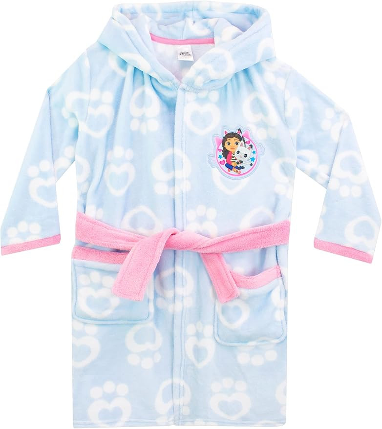 DreamWorks Girls Gabby's Dollhouse Fleece Bathrobe | Amazon (US)