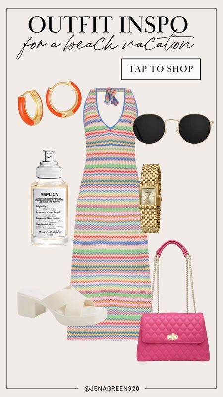 Outfit Inspo | Beach Vacation | Striped Dress | Summer Outfit 

#LTKItBag #LTKShoeCrush #LTKStyleTip