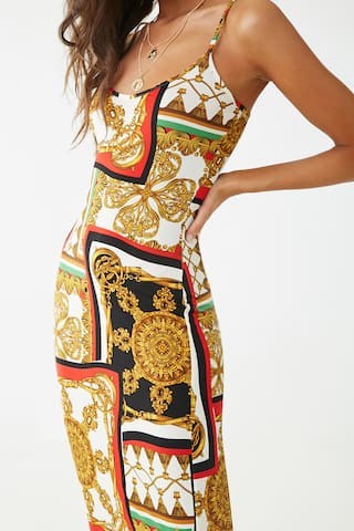 Baroque Print Maxi Dress | Forever 21 (US)