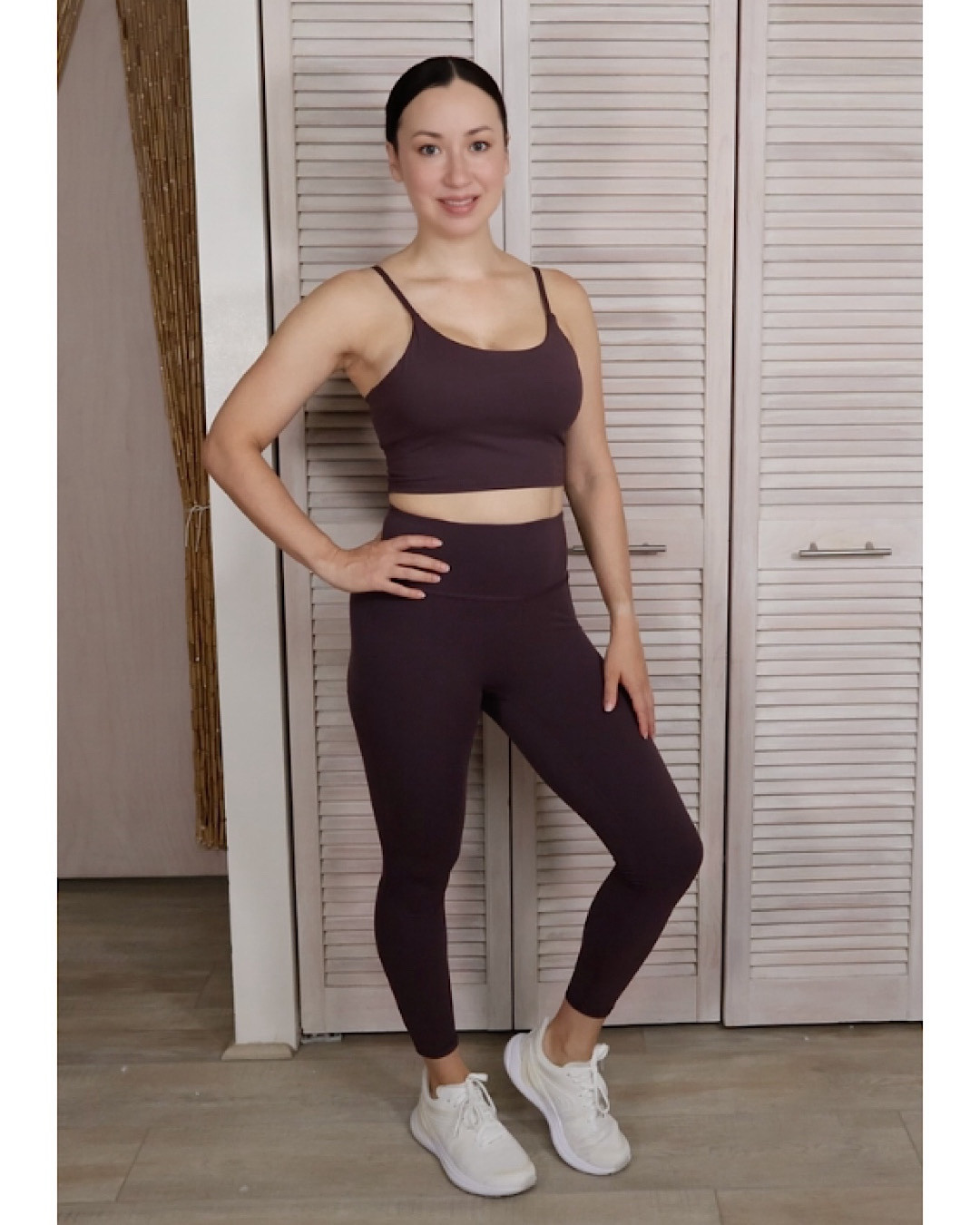 These Halara Patitoff 2.0 Leggings are an absolute must-have for any workout wardrobe! 

The high-waist design is super flattering, and the buttery-soft fabric makes them so comfy. Paired with the Cropped Padded Yoga Cami, this set is perfect for Pilates or yoga.

Use discount code: esther22 for 15% off regular priced items.  

Take a look at both the front and back views—these pieces are functional and cute from every angle!

Wearing size: Small

#LTKFindsUnder50 #LTKFitness #LTKActive