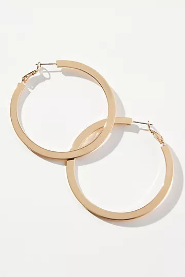 Tapered Large Hoop Earrings | Anthropologie (US)