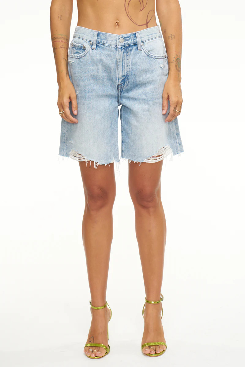 Kelly 90s Skater Short - Rotunda Distressed | Pistola Denim