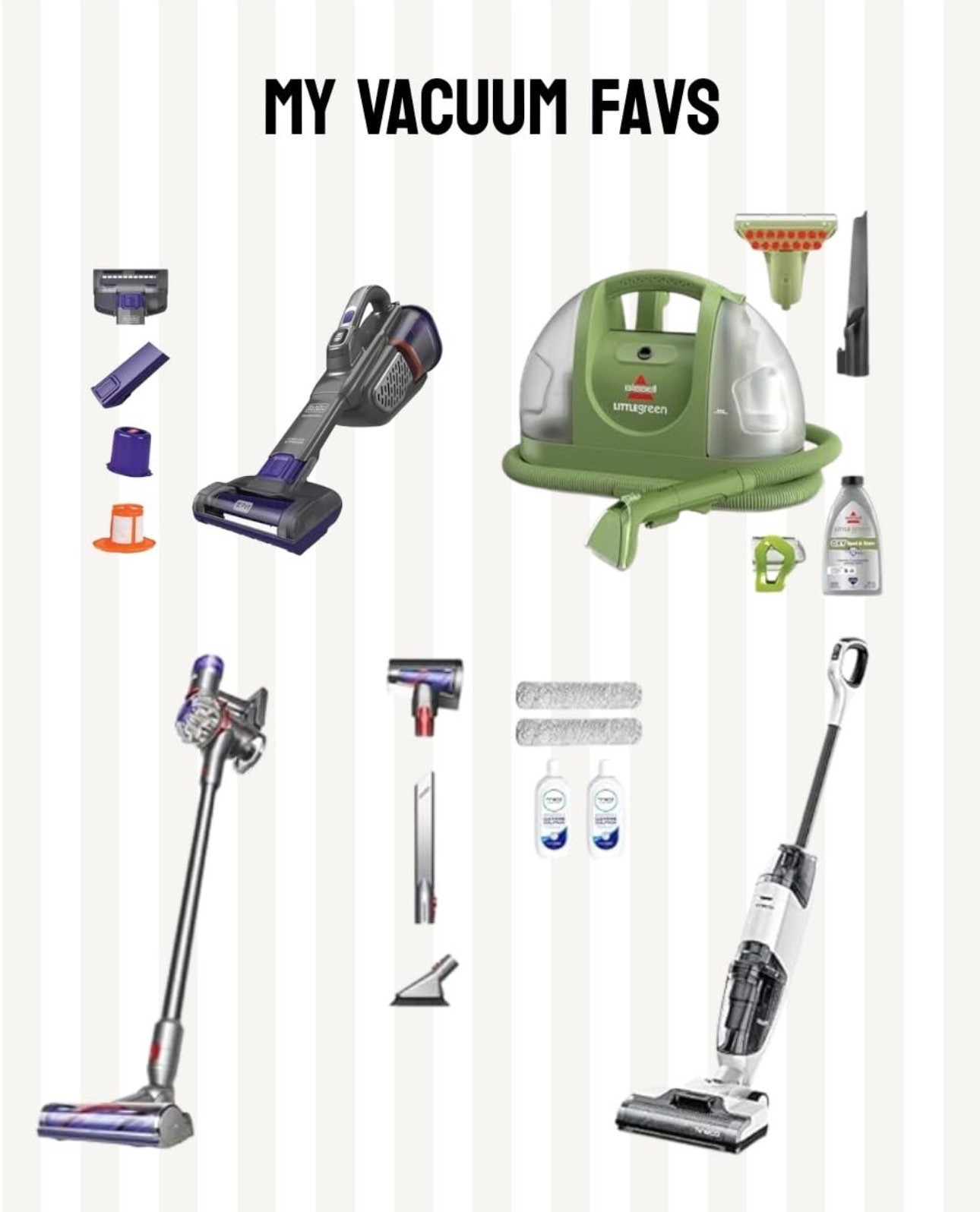 Some cleaning tools that work like a charm . 