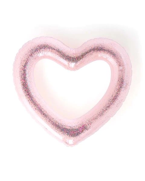 Beach Please! Jumbo Heart Innertube - Glitterbomb Pink | ban.do Designs, LLC