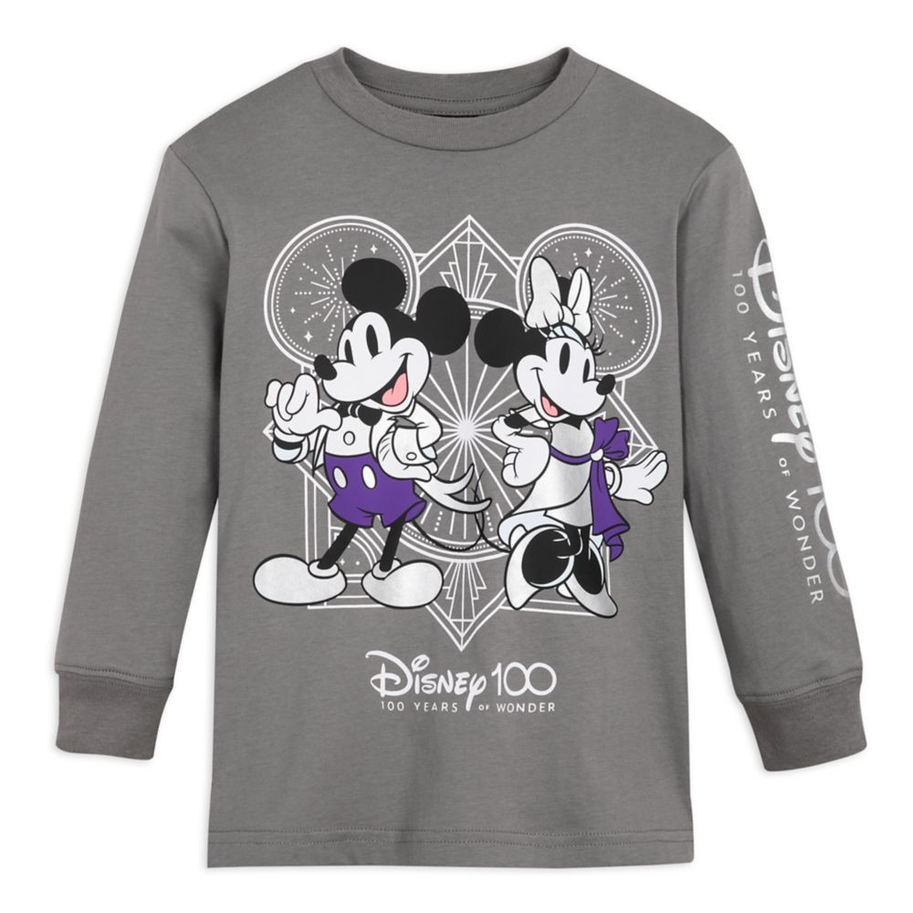 Mickey and Minnie Mouse Disney100 T-Shirt for Kids | shopDisney | Disney Store