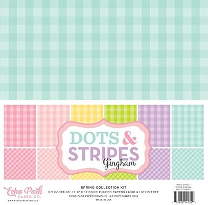 Echo Park Paper Company Spring Gingham Collection Kit | Amazon (US)
