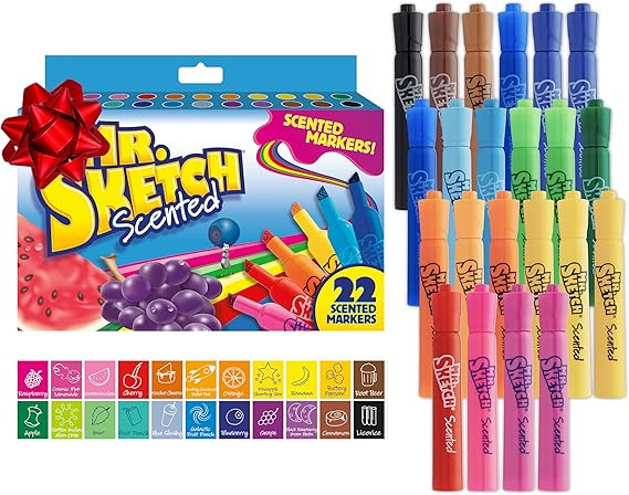 Mr. Sketch Scented Markers, Chisel Tip, Assorted Colors 22 Count - Fun for Kids, Spark Creativity... | Amazon (US)