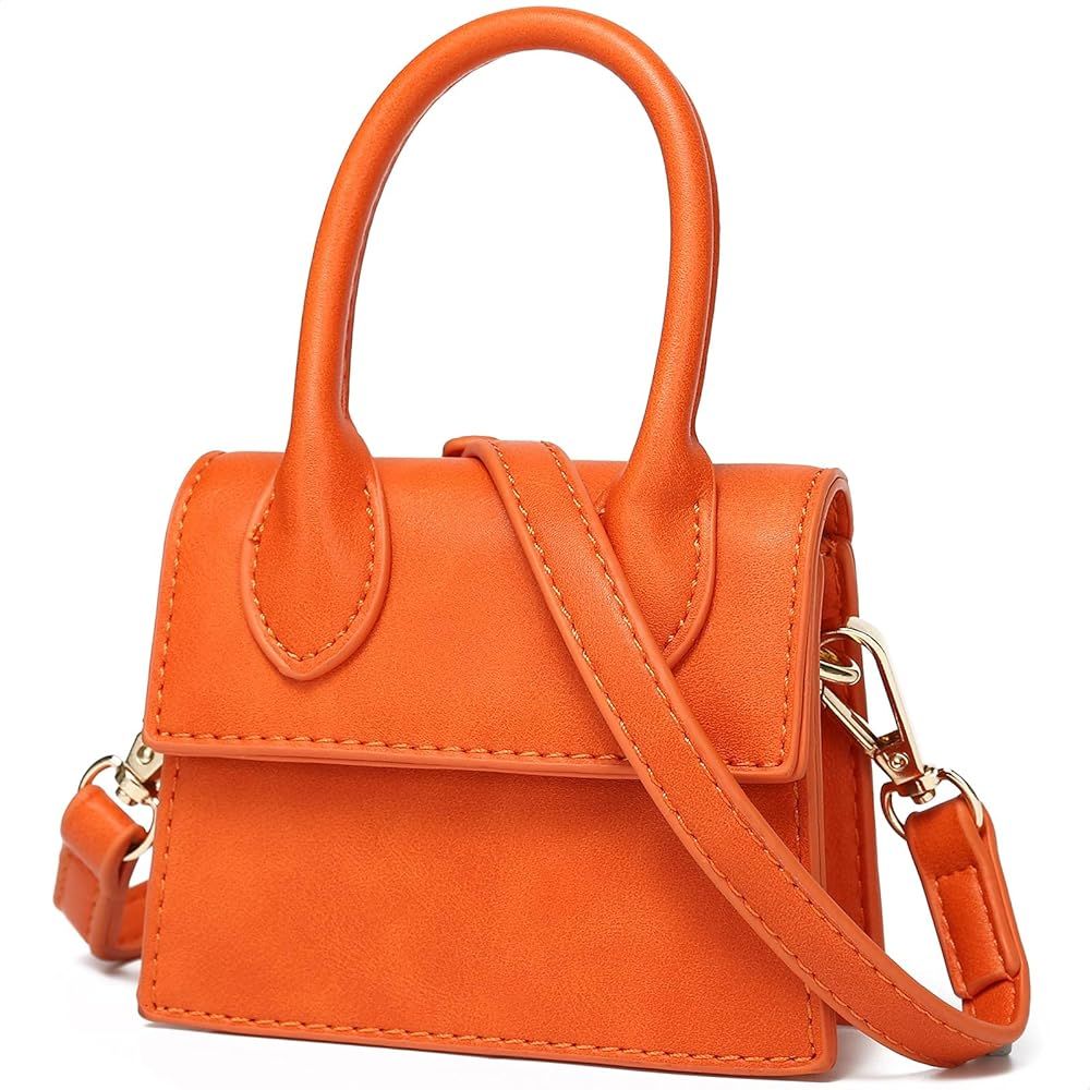 CATMICOO Mini Purse for Women, Mini Bag with Crocodile Pattern (Orange) | Amazon (US)