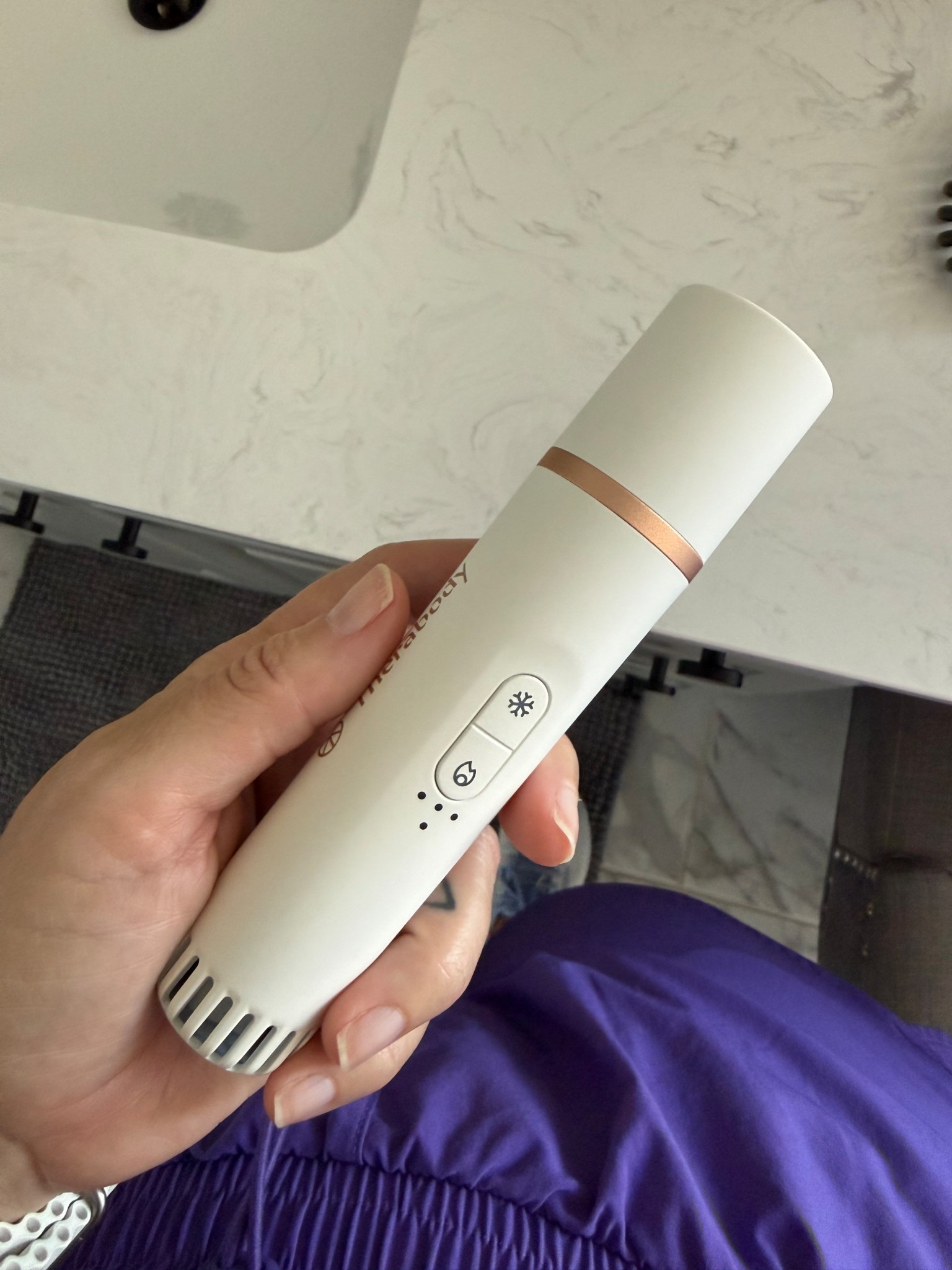 if you have kids you need this 😂 anytime i don’t get a good night’s sleep im turning to this depuffer for my eyes. it feels so good & my eyes look much better so no one knows sleep & i aren’t friends  