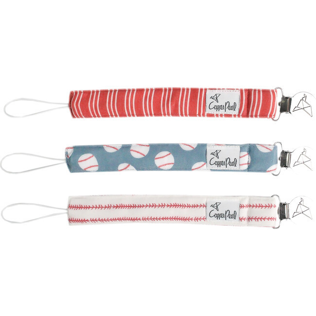Pacifiers | Slugger Binky Clips Copper Pearl | Maisonette | Maisonette