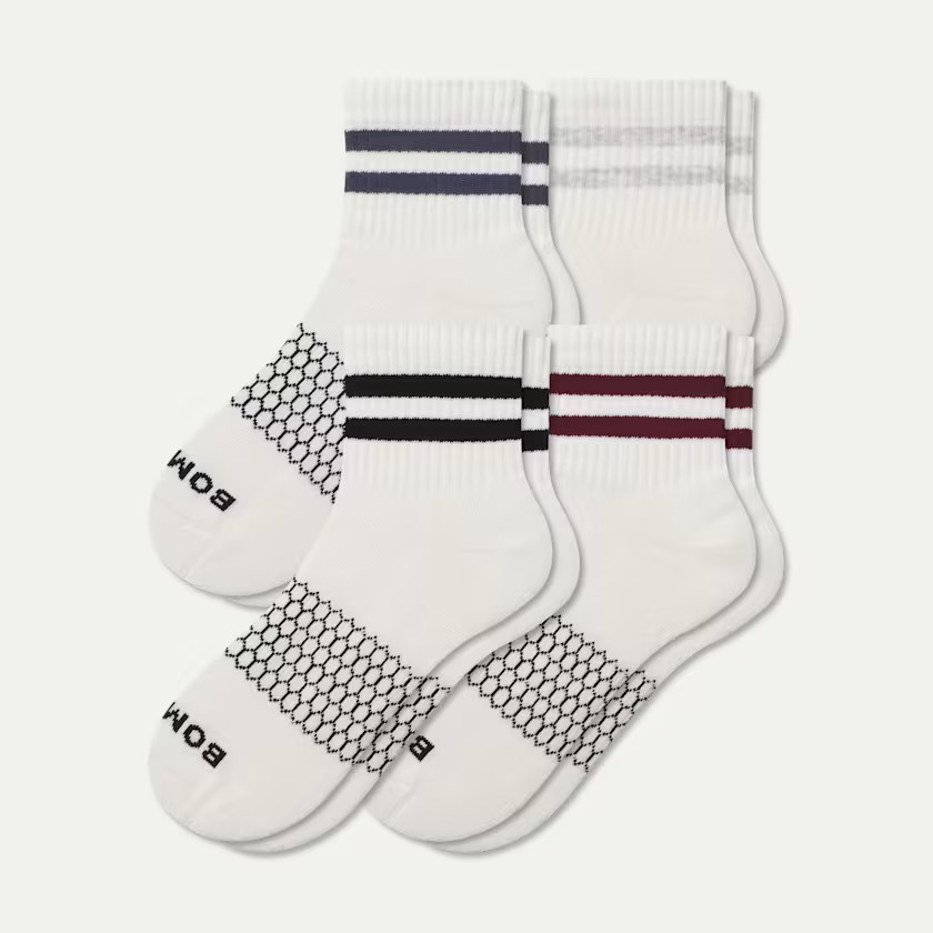 Women's Vintage Stripes Quarter Sock 4-Pack | Bombas