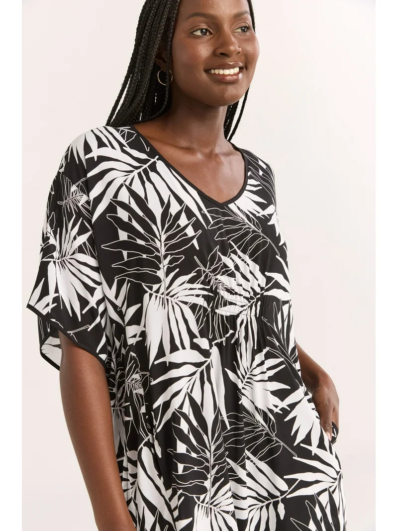Joyspun Women’s Sleepwear Woven 46” Caftan Nightgown, S-4X - Walmart.com | Walmart (US)