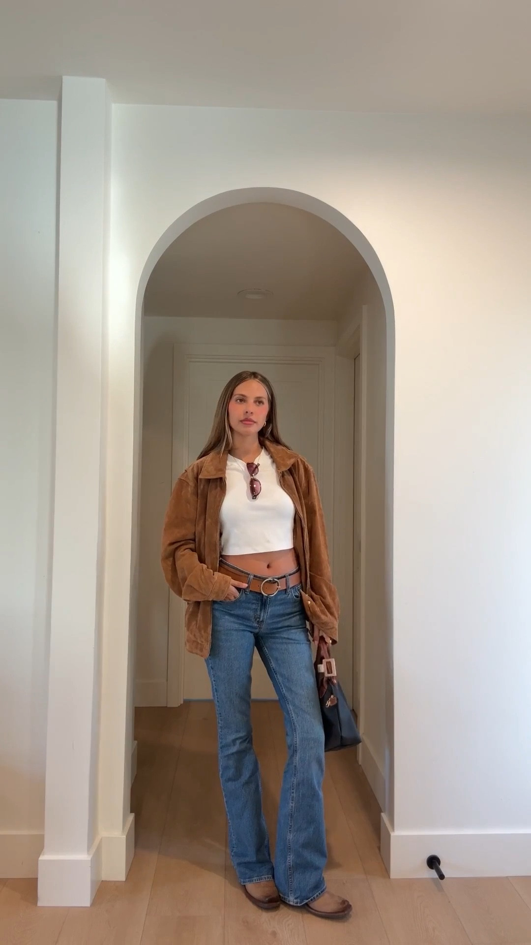 Effortless everyday western 🤍 Bootcut denim + a crisp white crop + suede layers = the kind of outfit you’ll reach for on repeat. The boots pull it all together for that polished but relaxed vibe ✨

My boots are from boot barn from a couple years ago. I’ve linked some similar :)  

#LTKStyle #LTKFinds #DenimStyle #WesternInspired #EverydayOutfit #CapsuleWardrobe #NeutralStyle #WearOnRepeat #FallStyle #CasualChic

 

 