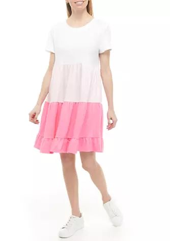 Women's Short Sleeve Tiered Dress | Belk