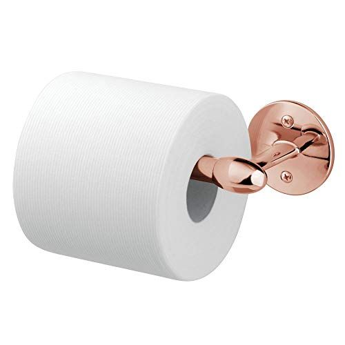mDesign Modern Metal Toilet Tissue Paper Roll Holder and Dispenser for Bathroom Storage - Wall Mo... | Amazon (US)