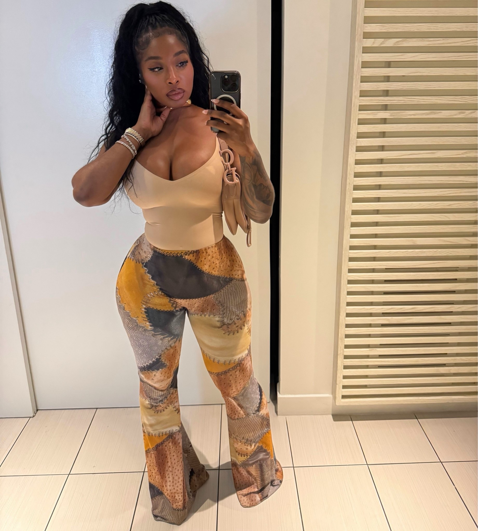 Another cute look I wore on tour at our Ft. Lauderdale show. Pants are Roberto Cavalli size small, bodysuit is Skims size small, purse is a Dior Saddlebag. L

#LTKgrwm #LTKdayinmylife #LTKootd