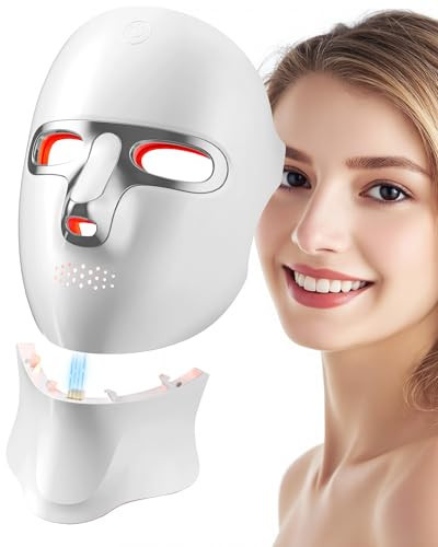 Red Light Therapy Mask for Face,Cordless LED Face Mask Light Therapy | Amazon (US)