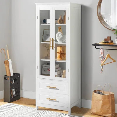 Kalirae Freestanding Linen Cabinet | Wayfair Professional