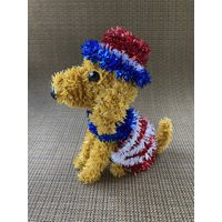 Patriotic Puppy, Decor, July 4Th Puppy For Crafting, Dog, Independence Day Dog Wreath | Etsy (US)