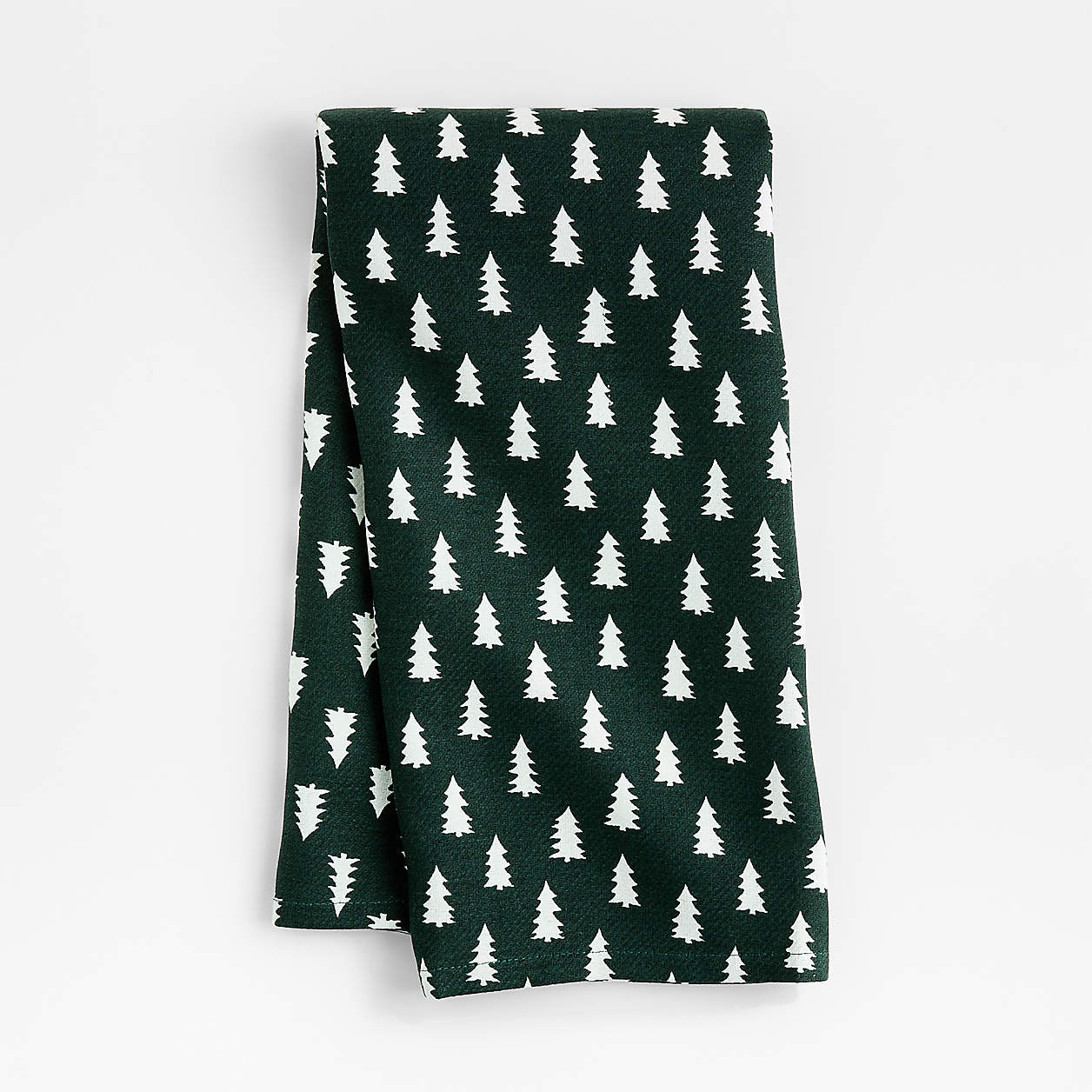 Green Trees Organic Cotton Kitchen Towel + Reviews | Crate & Barrel | Crate & Barrel