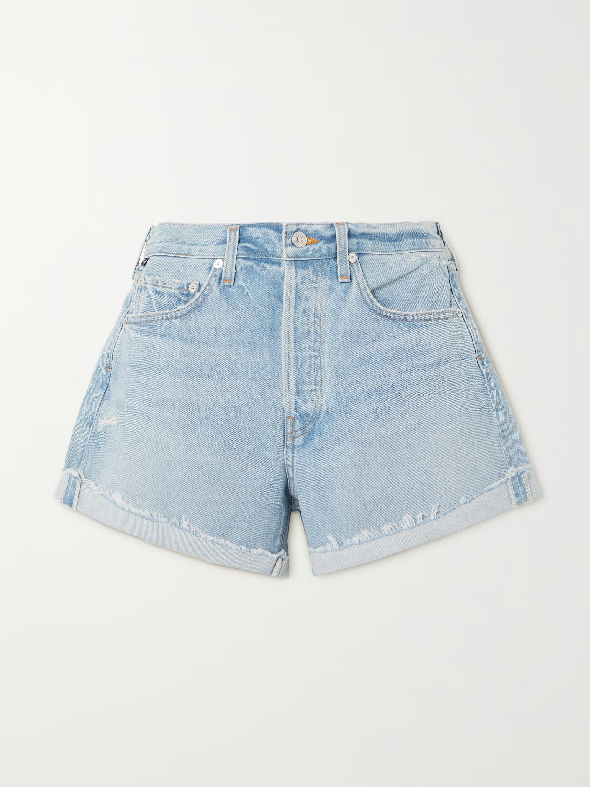 Annabelle distressed denim shorts | NET-A-PORTER (US)