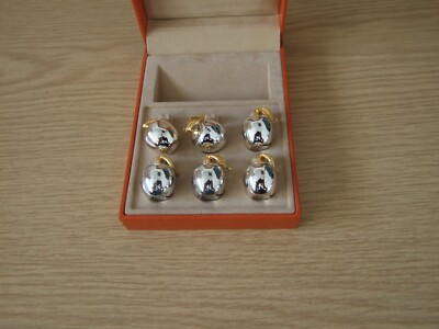 SAINT HILAIRE PARIS PLACE HOLDER - SILVER PLATE 6 APPLE PARTY CARD HOLDER(S)  | eBay | eBay UK